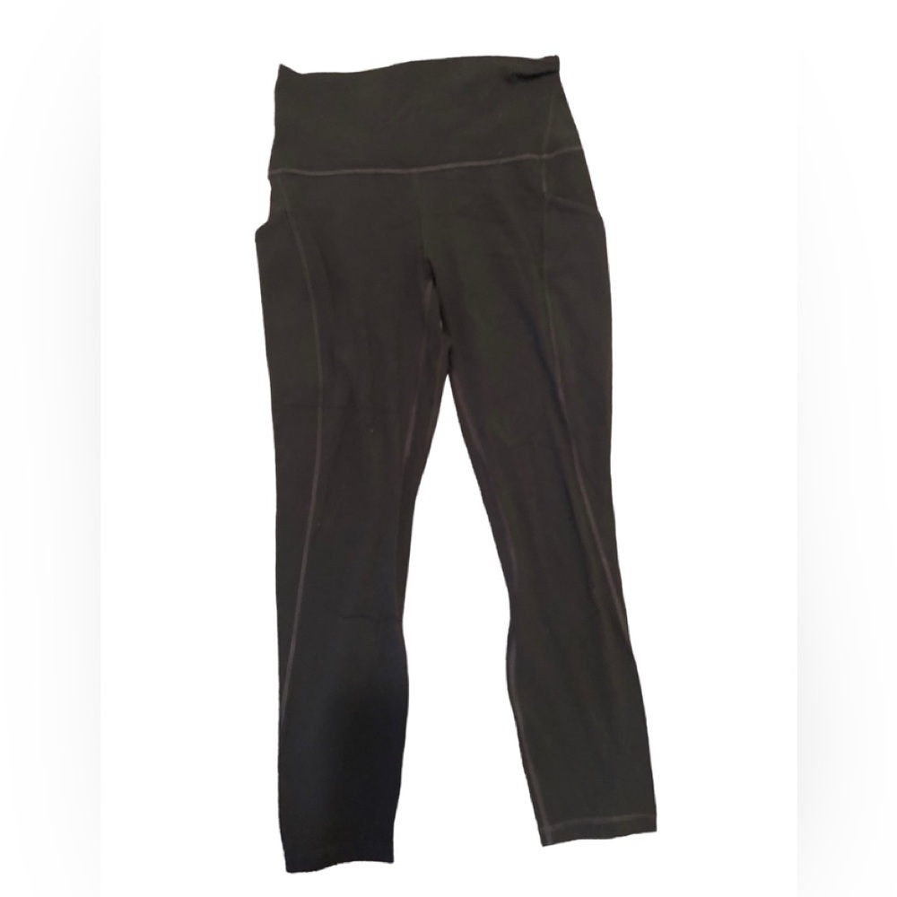 Lululemon Align High Rise Crop with Side Pockets 23" Gray Size 6 LW6BKKS Damage